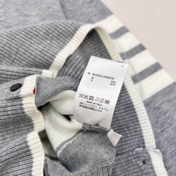 THOM BROWNE Knitted Wool Pullover Sweater - Picture 6 of 10